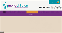 Desktop Screenshot of metrochildren.com